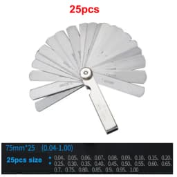 32/26/25/20 Blades Feeler Gauge Metric Gap Filler 0.02-1MM / 0.0008-0.040 INCH Gage Measurement Tool for Engine Valve Adjustment