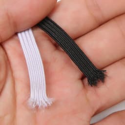 3/4/5/6/8/10mm Flat Knitted Elastic Band White Black Polyester Sewing Stretch Rope Elastic Rubber DIY Garment Mask Accessories