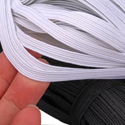 3/4/5/6/8/10mm Flat Knitted Elastic Band White Black Polyester Sewing Stretch Rope Elastic Rubber DIY Garment Mask Accessories