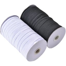 3/4/5/6/8/10mm Flat Knitted Elastic Band White Black Polyester Sewing Stretch Rope Elastic Rubber DIY Garment Mask Accessories