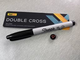 Double Cross by Mark Southworth (1 X Stamper + 1 Heart Stamper) Magic Tricks Magician Close Up Street Illusion Prop X Transfer