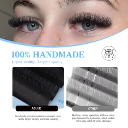 AGUUD 0.03-0.15mm Korea Silk False Mink Eyelashes Extensions Natural Soft Individual Eyelash Russian Volume Eye Lashes Cilios