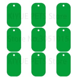 20Pcs Pet Id Dog Tag Aluminum Military Army ID Tag Name Blank Dog Tags Pendant Customized Logo Laser Personalized Engraving Text