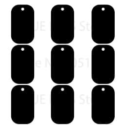 20Pcs Pet Id Dog Tag Aluminum Military Army ID Tag Name Blank Dog Tags Pendant Customized Logo Laser Personalized Engraving Text