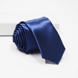 HUISHI Slim Party Necktie For Men Solid Color Neckties Mens Narrow Cravat 5cm Width 38 Colors Royal Blue Yellow Gold For Party