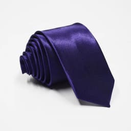 HUISHI Slim Party Necktie For Men Solid Color Neckties Mens Narrow Cravat 5cm Width 38 Colors Royal Blue Yellow Gold For Party