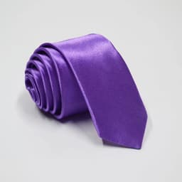 HUISHI Slim Party Necktie For Men Solid Color Neckties Mens Narrow Cravat 5cm Width 38 Colors Royal Blue Yellow Gold For Party