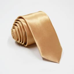HUISHI Slim Party Necktie For Men Solid Color Neckties Mens Narrow Cravat 5cm Width 38 Colors Royal Blue Yellow Gold For Party