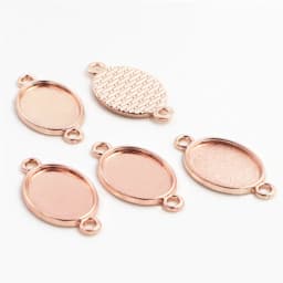 10pcs 13x18mm Inner Size Antique Silver Plated Flower Style Cameo Cabochon Base Setting Charms Pendant necklace findings