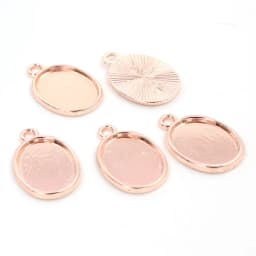 10pcs 13x18mm Inner Size Antique Silver Plated Flower Style Cameo Cabochon Base Setting Charms Pendant necklace findings