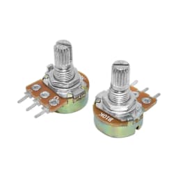10PCS WH148 Linear Potentiometer B1K B2K B5K B10K B20K B50K B100K B250K B500K B1M 15mm Shaft With Nuts Washers 3pin WH148