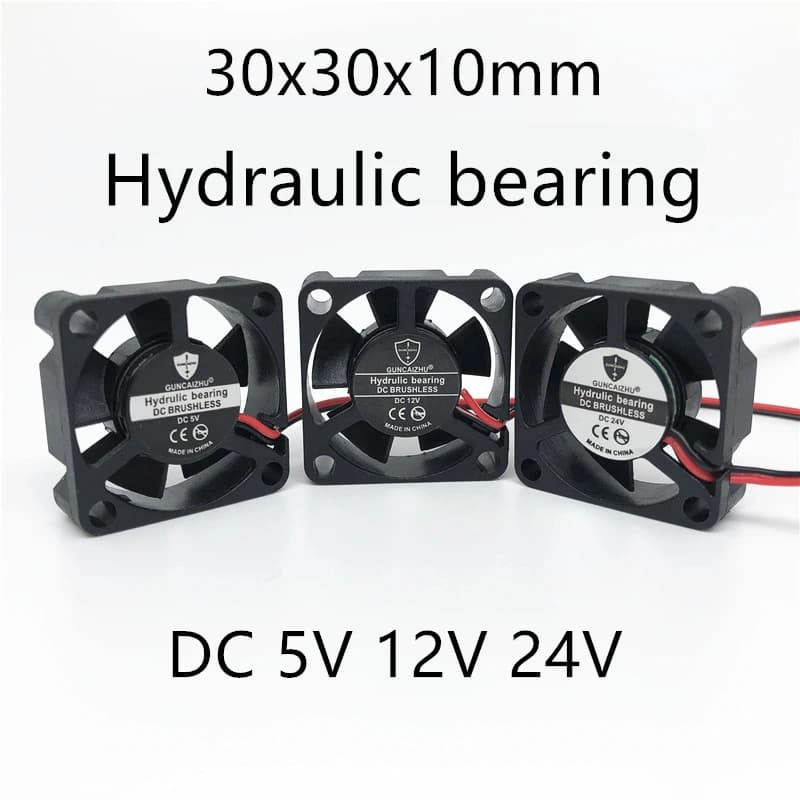 DC5V 12V 24V 3010 30MM 30*30*10MM Cooling Fan 3D Printer Fan Graphics Card Fan Hydraulic Bearing Ball Bearing 2pin