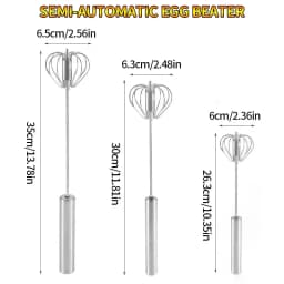 Semi Automatic Egg Beater Manual Rotating Cream Mixer Household Baking Tool Kitchen Gadget for Egg Blending Cake Mixing