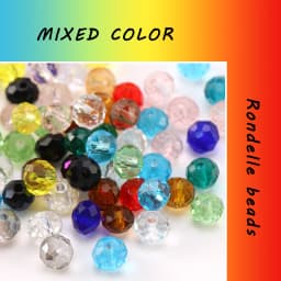 Buy 1 and Get 1 Free 4mm Glass Beads Round Crystal Beads Colorful Spacer Bead For Bracelet Jewelry Making DIY Total 300PCS