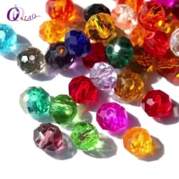 Buy 1 and Get 1 Free 4mm Glass Beads Round Crystal Beads Colorful Spacer Bead For Bracelet Jewelry Making DIY Total 300PCS