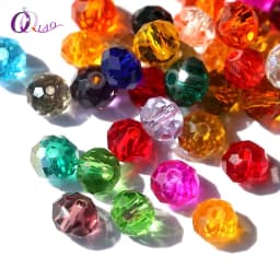 Buy 1 and Get 1 Free 4mm Glass Beads Round Crystal Beads Colorful Spacer Bead For Bracelet Jewelry Making DIY Total 300PCS