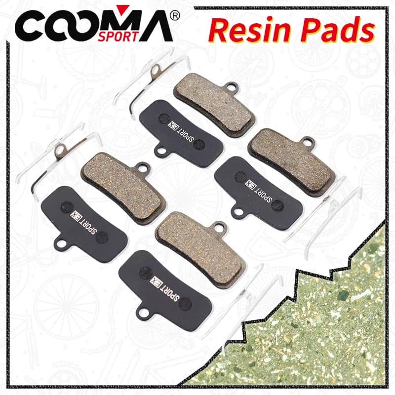 4 Pairs, Bicycle Disc Brake Pads for SHIMANO XTR, XT, ZEE, SAINT, M8120, M8020, M7120, M6120, M820, M810, M640, MT520, MT420