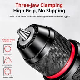 Metal Keyless Drill Chuck,0.8~10mm,1.5~13mm,3-Jaw Ratchet Self-Lock Chuck,For Electric Hand Drill,Cordless Drill&Lithium Drill