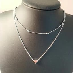 Tiny Heart Choker Necklace for Women Silver Color Chain Smalll Love Necklace Pendant on Neck Bohemian Chocker Necklace Jewelry
