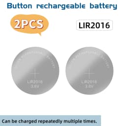 3.6V LIR2032 LIR2025 LIR2016 Rechargeable Coin Cell Batteries Replacement for CR2032 CR2025 CR2016 Lithium Coin Cell for Watches