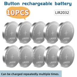 3.6V LIR2032 LIR2025 LIR2016 Rechargeable Coin Cell Batteries Replacement for CR2032 CR2025 CR2016 Lithium Coin Cell for Watches