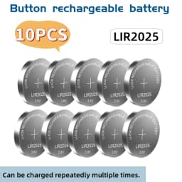 3.6V LIR2032 LIR2025 LIR2016 Rechargeable Coin Cell Batteries Replacement for CR2032 CR2025 CR2016 Lithium Coin Cell for Watches