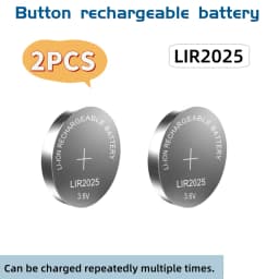 3.6V LIR2032 LIR2025 LIR2016 Rechargeable Coin Cell Batteries Replacement for CR2032 CR2025 CR2016 Lithium Coin Cell for Watches