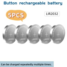 3.6V LIR2032 LIR2025 LIR2016 Rechargeable Coin Cell Batteries Replacement for CR2032 CR2025 CR2016 Lithium Coin Cell for Watches