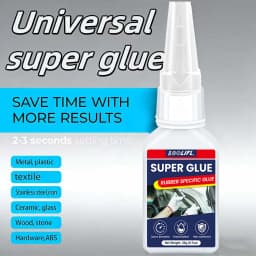 LOOLIFL 20g Universal Super Glue Quick-drying Waterproof Instant Adhesive Leather Rubber Wood DIY Metal Bond Liquid Glue Tool