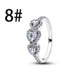 New 925 Sterling Silver Four Leaf Clover Flower Bee Ear Stud Ring Pendant Bead fit DIY Women's Bracelets Necklaces Jewelry Gifts