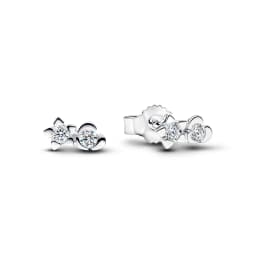 New 925 Sterling Silver Four Leaf Clover Flower Bee Ear Stud Ring Pendant Bead fit DIY Women's Bracelets Necklaces Jewelry Gifts