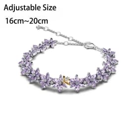 New 925 Sterling Silver Four Leaf Clover Flower Bee Ear Stud Ring Pendant Bead fit DIY Women's Bracelets Necklaces Jewelry Gifts