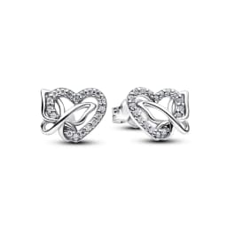 New 925 Sterling Silver Four Leaf Clover Flower Bee Ear Stud Ring Pendant Bead fit DIY Women's Bracelets Necklaces Jewelry Gifts