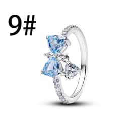 New 925 Sterling Silver Four Leaf Clover Flower Bee Ear Stud Ring Pendant Bead fit DIY Women's Bracelets Necklaces Jewelry Gifts