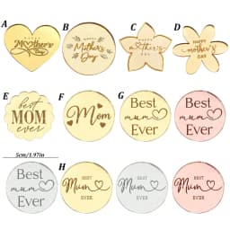 10pcs/5pcs Happy Mother's Day Cupcake Toppers Best Mum Ever Cake Toppers for Mother's Day Celebration Baking Supplies