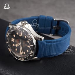 New Curved End Rubber Watch Straps 20mm Watch Belt Military 21mm 22mm FKM Watch Bands Bracelet for omega swatch Men's