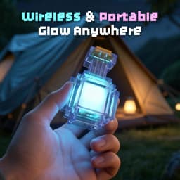 Rechargeable Night Light Mini 7 Color Liquid Medicine Bottle Pixel Wind Peripheral Design Game Toy Bedroom Decor Lamp Kids Gifts