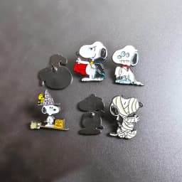 6Pcs/Set Snoopy Halloween Enamel Pins, Cute Cartoon Dog Brooches, Kawaii Lapel Pins for Backpacks Hats, Halloween Gifts for Fans