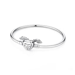 Original 925 Sterling Silver Bracelets Bangles Love Heart Clip Charms Beads Snake Chains For Women Rose Gold DIY Luxury Jewelry