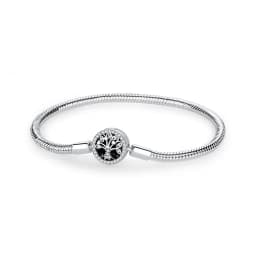 Original 925 Sterling Silver Bracelets Bangles Love Heart Clip Charms Beads Snake Chains For Women Rose Gold DIY Luxury Jewelry
