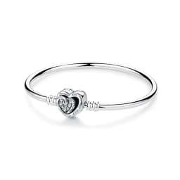 Original 925 Sterling Silver Bracelets Bangles Love Heart Clip Charms Beads Snake Chains For Women Rose Gold DIY Luxury Jewelry