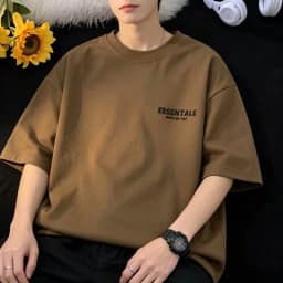 2026 New Style Simple Summer Loose Versatile Hong Kong Style Shirt Underwear American Short-Sleeved T-shirt for Men
