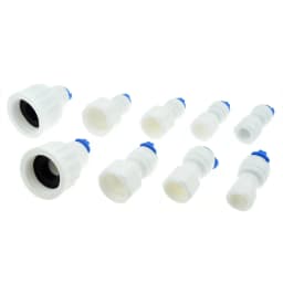 Reverse Osmosis RO Water System Fitting 1/4" 3/8" Inch 8mm OD Hose Tube 1/4" 1/2" 3/4" 1/8" Female Plastic Pipe Quick Connectors