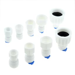 Reverse Osmosis RO Water System Fitting 1/4" 3/8" Inch 8mm OD Hose Tube 1/4" 1/2" 3/4" 1/8" Female Plastic Pipe Quick Connectors
