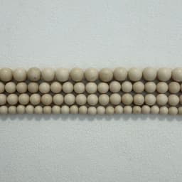 Natural Stone White Jasper Round Loose Beads 15" Strand 4 6 8 10 12MM Pick Size For Jewelry Making