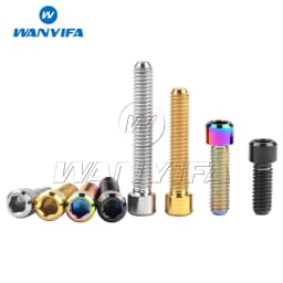 Wanyifa Titanium M4 x 10 13.5 15 20 25mm Allen Key Small Head Bolt Screw for Bicycle Thumb Shifter
