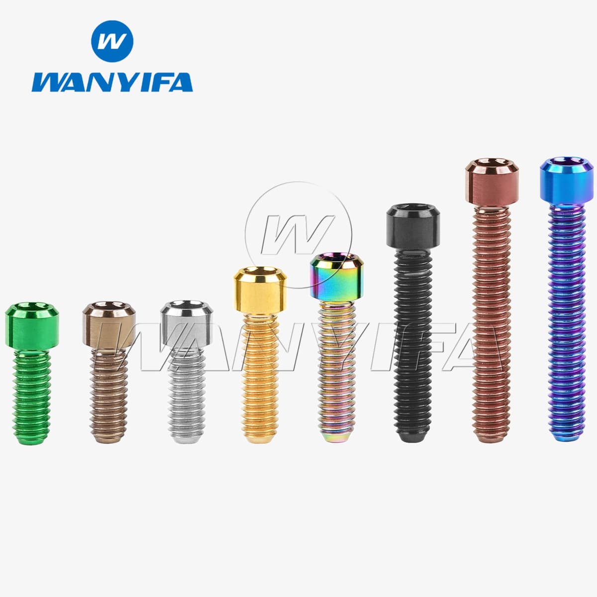 Wanyifa Titanium M4 x 10 13.5 15 20 25mm Allen Key Small Head Bolt Screw for Bicycle Thumb Shifter