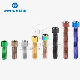 Wanyifa Titanium M4 x 10 13.5 15 20 25mm Allen Key Small Head Bolt Screw for Bicycle Thumb Shifter