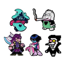 2-6pcs/Set Cartoon Anime Characters Enamel Pin Funny Alien Cute Raccoon Woman Brooches Badges Metal Collar Pins Jewelry Fan Gift