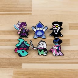 2-6pcs/Set Cartoon Anime Characters Enamel Pin Funny Alien Cute Raccoon Woman Brooches Badges Metal Collar Pins Jewelry Fan Gift